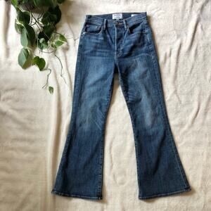 Frame Le Flare Crop High Rise Jeans Sunrise Park